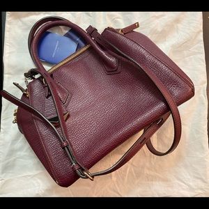 Rebecca Minkoff Leather Mini Perry Satchel - Port